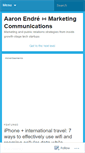 Mobile Screenshot of aaronendre.com